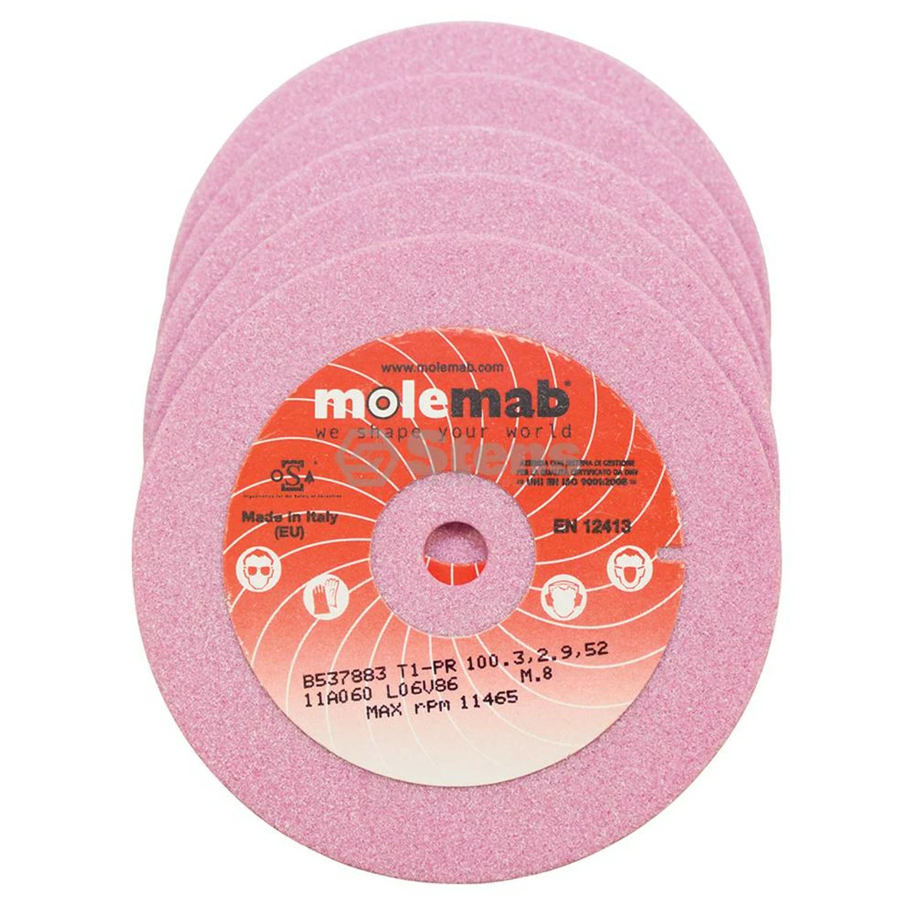 Wholesale ❤️ Stens Chain Grinding Wheel / 4" X 1/8" X 3/8" Box Of 5 😉 2 Wholesale ❤️ Stens Chain Grinding Wheel / 4" X 1/8" X 3/8" Box Of 5 😉